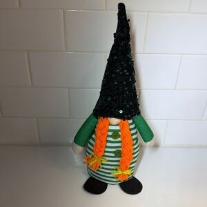 13” Plush Gnome w/ Lucky Hay and Orange Hair Bean Bag Felt Body